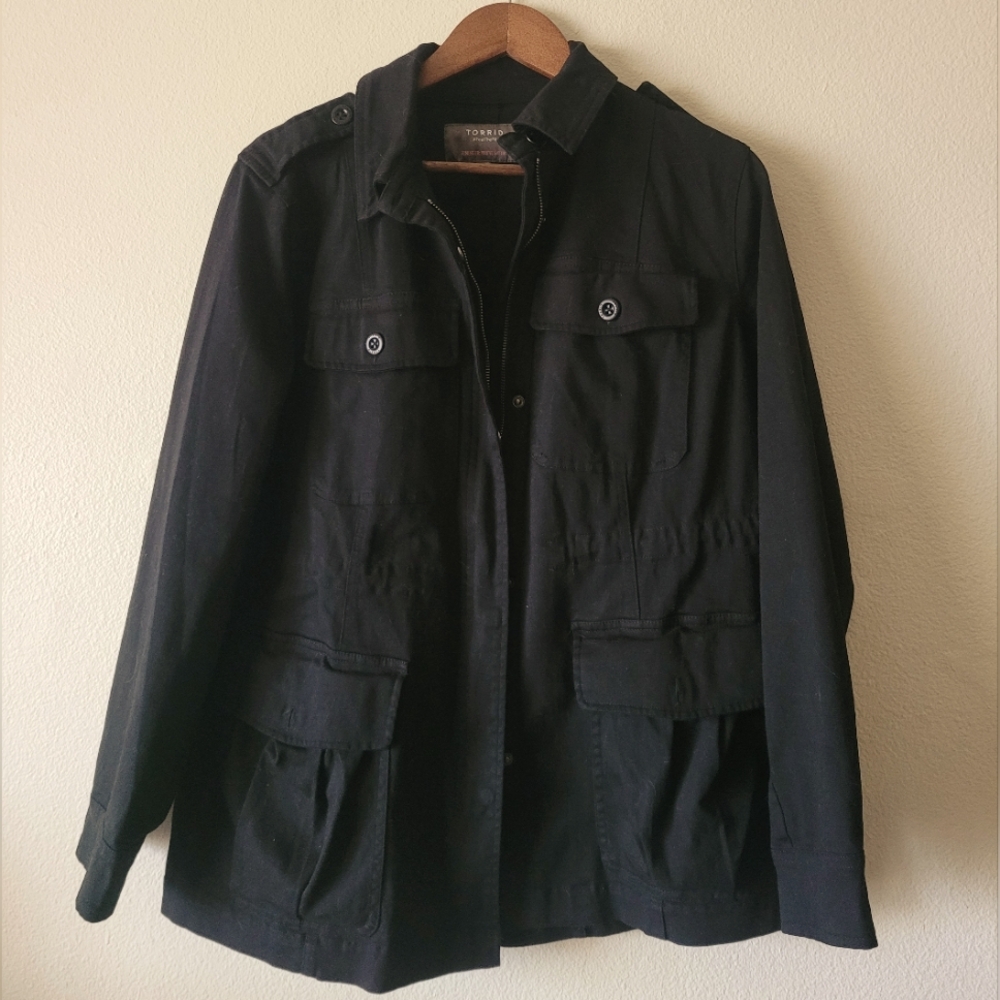 Torrid Stretch Twill Anorak Jacket